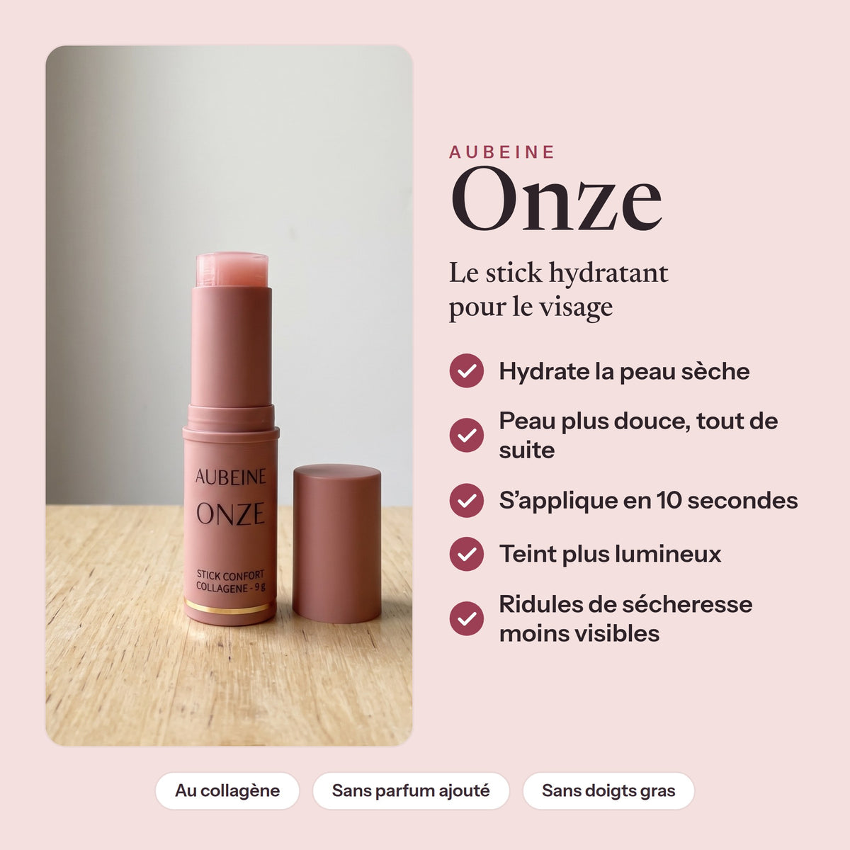 Onze – Stick confort au collagène